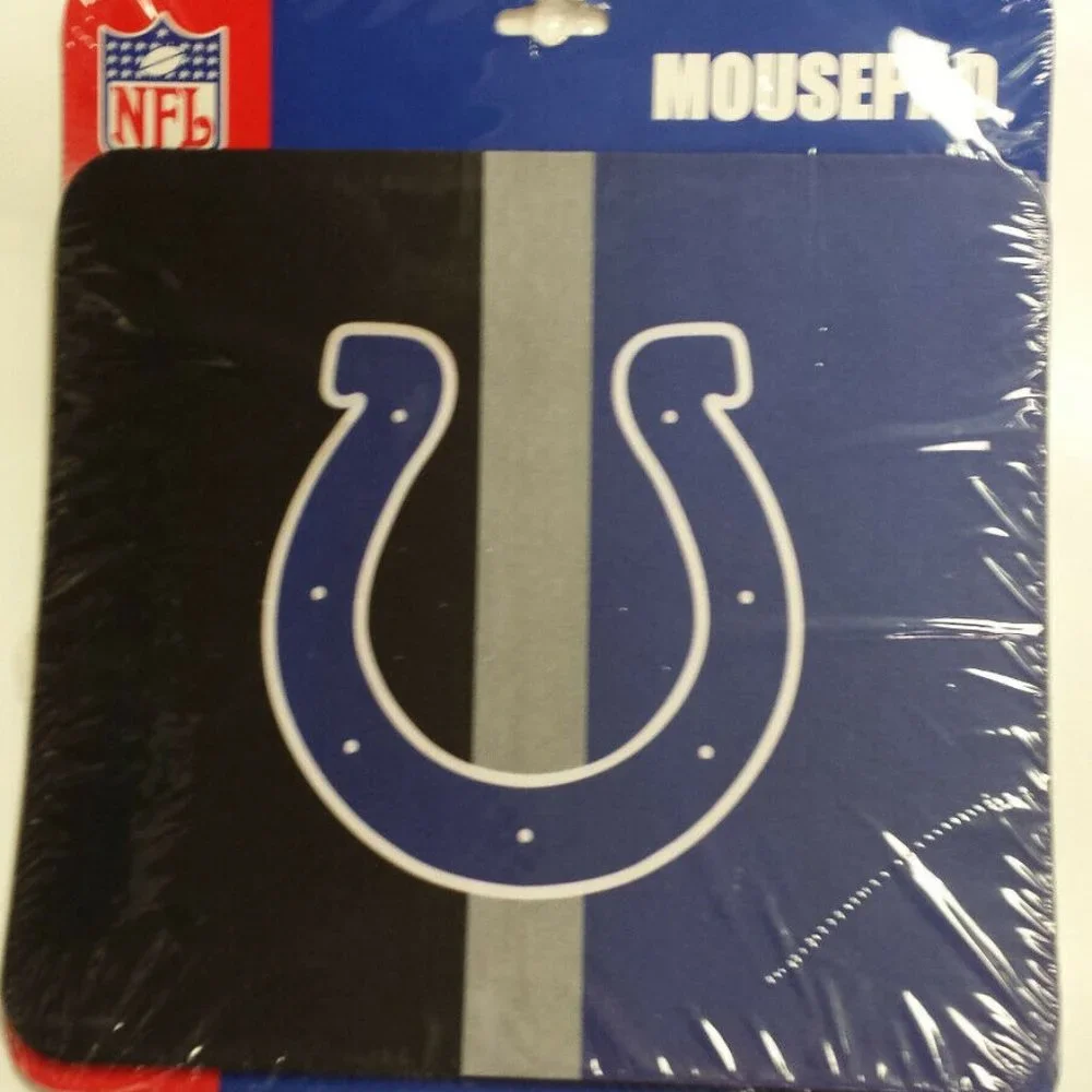 NFL Indianapolis Colts Team Logo Mouse Pad NEW Horseshoe
